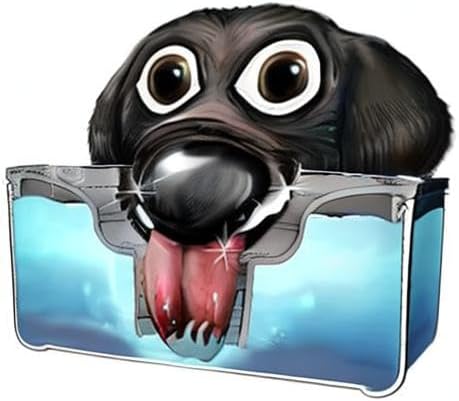 Tritan Plastic Dripless Water Bowl with Lid – Holds 1.25Qt, Reduces Spills & Trails Up to 85%+, Water Bowl for one XSM Small Breed Dog (0-20 lbs), The Original Slobber Stopper