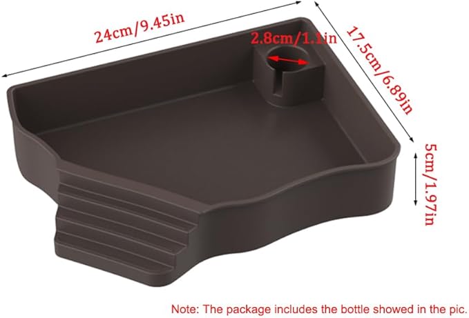 Flushbay Reptile Water Feeder Automatic Water Dispenser with Ramp Extra Large Reptile Bathing Pool for Gecko, Snake, Turtle, Bearded Dragon, Lizard Bath Aquarium Ornament (with Bottle)
