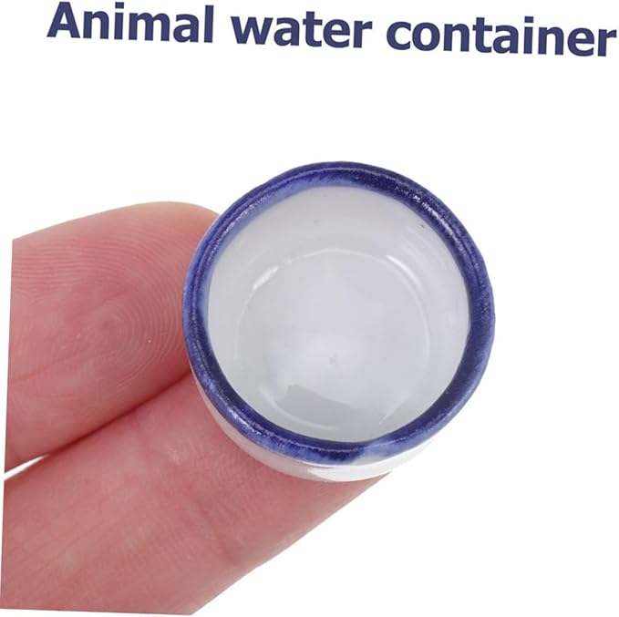 Happyyami 12pcs Mini Ceramic Reptile Water Dish for Enclosures Space-Saving Feeding Bowl for Small Pets Versatile Design for Species