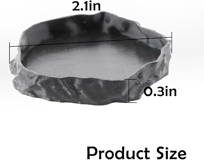4 Pack Hermit Crab Food Bowl Round Water Dish Feeding Dish for Hermit Crab Turtle Snail Millipede Small Reptiles