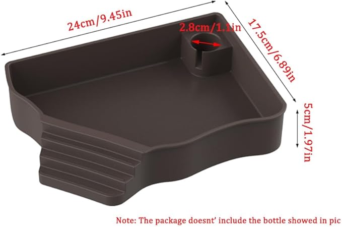 Flushbay Reptile Water Feeder Automatic Water Dispenser with Ramp Extra Large Reptile Bathing Pool for Gecko, Snake, Turtle, Bearded Dragon, Lizard Bath Aquarium Ornament