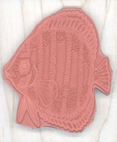 Stamps by Impression Discus Fish Rubber Stamp