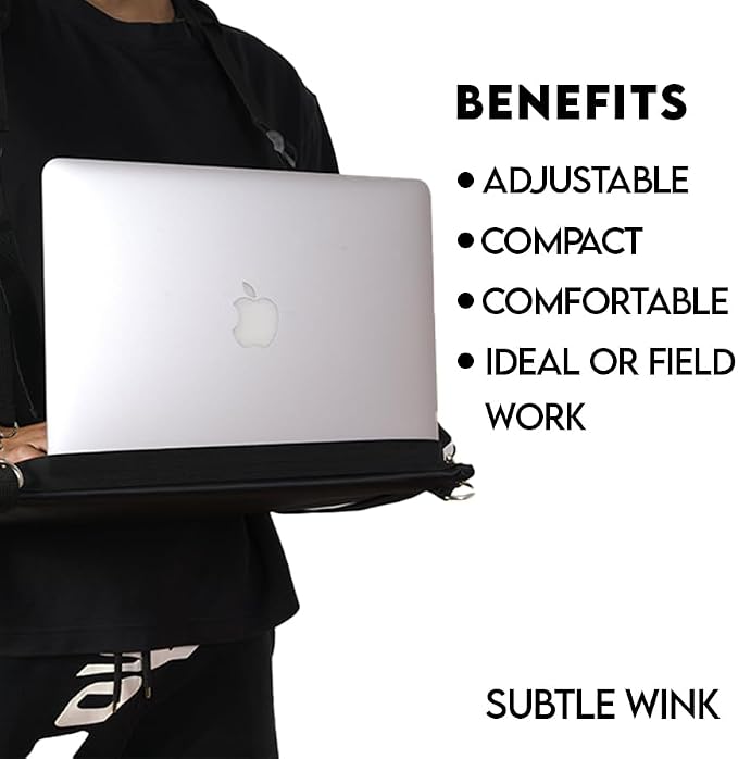 Portable Laptop Harness for Walking – Adjustable Secure Walking Laptop Harness Easily fits upto-16-inch with Flexible Strap