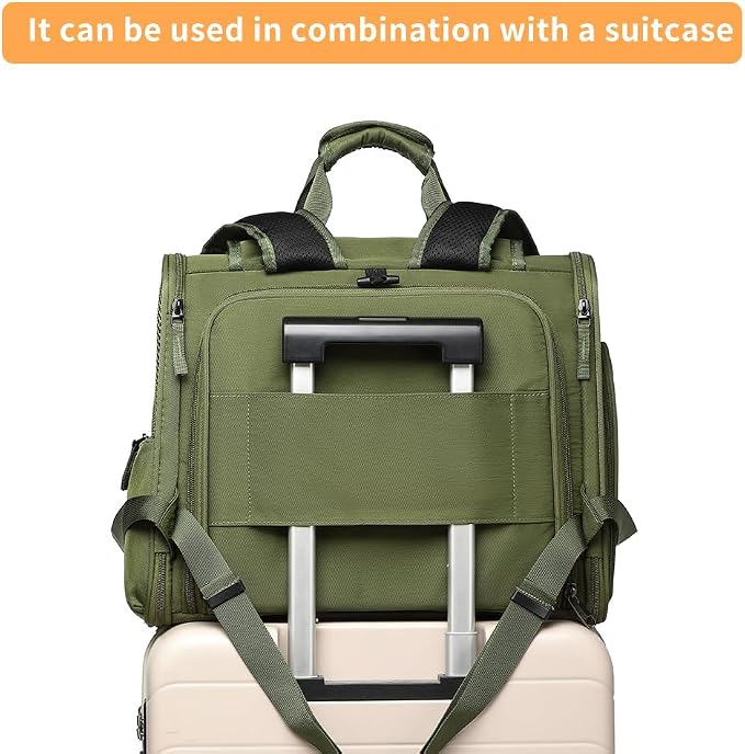 Pet Backpack Carrier for Small Dogs Medium Cats, Puppies,Breathable and Collapsible Design, Portable Travel Bag for Bearded Dragon,Rabbit Cage (Green, Small)