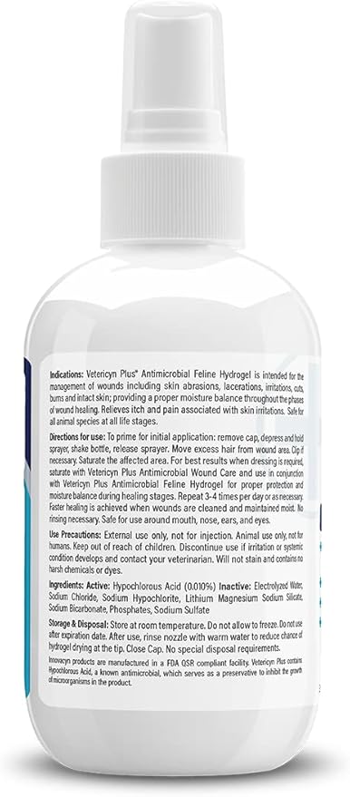 Vetericyn Plus Cat Wound Care Bundle for Optimal Healing, Skin Care and Relief