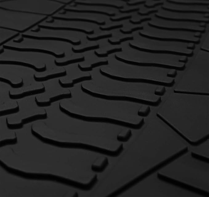 Cargo Liners Custom Fit for Jeep Wrangler JL 4XE 4 Door 2021-2025 2026 Trunk Mats Full Black All Weather Rubber Trunk Mats Heavy Duty (Not Fits 4X4/2 Door)