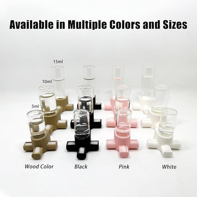 Jumping Spider Water Dispenser, Magnetic Hanging Feeder,Suitable for Jumping Spiders,Tarantulas, Praying Mantises,Arboreal Animals, and Other Small Animal Enclosure Accessories (White, 10ML)