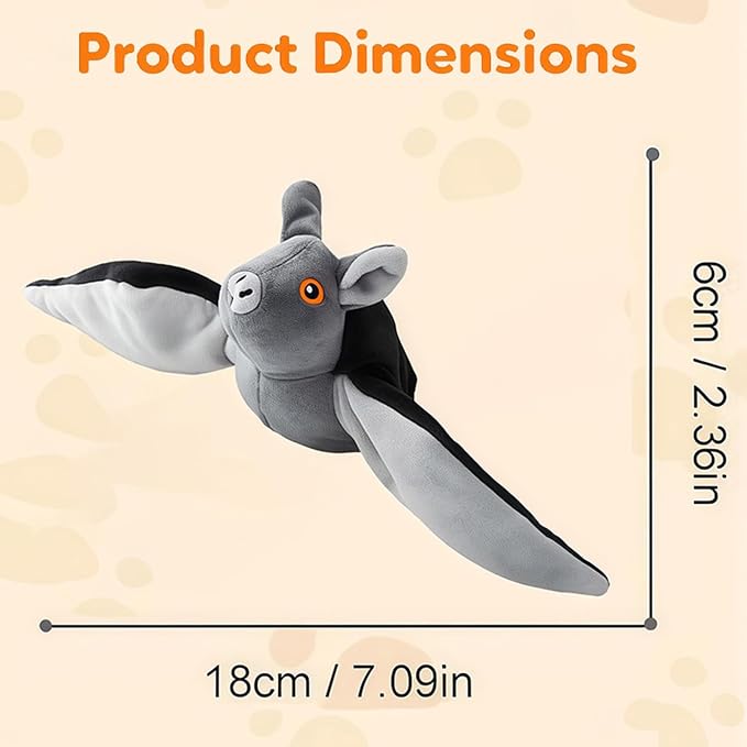 Flying Bat Dog Toy – Interactive Flap Wing Bat Toy for Dogs, Flying Bats Toy for Large Dogs, Dog Toy Flyings Bats,3