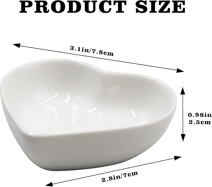 3 Pcs Hermit Crab Ceramic Dish Kit, Mini Food & Water Bowl, Suitable for Hermit Crab, Tarantula, Snail