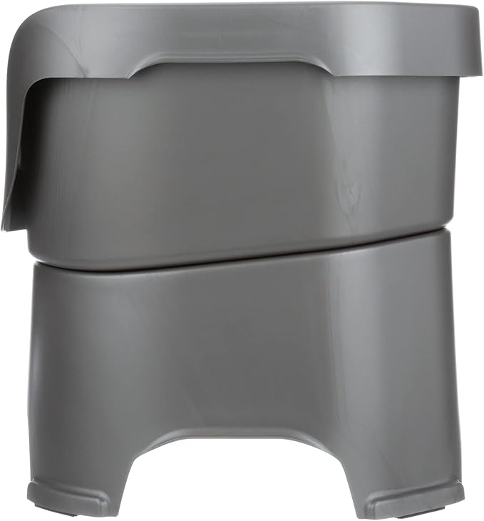 Neater Pet Brands Neater Feeder Deluxe Mess Proof Dog Bowls Elevated for Large Dogs Over 40 lbs, Made in USA, No Spill Raised Dog Food Bowl Stand Feeding Station, Food and Water Bowl Set, Gunmetal