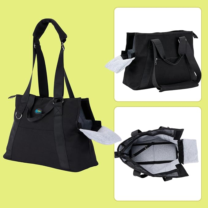 Ownpets Small Dog Pet Purse Carrier for Travel Vet Shopping, Up to14 lbs | small, storage pockets, travel vet shopping, small pets