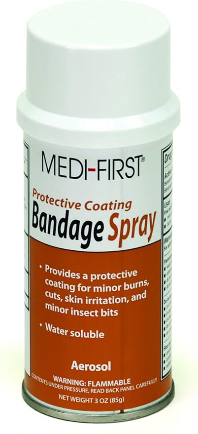 Medique First 45017 Bandage Spray, 3 Ounces, clear