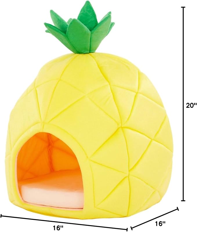 YML Pineapple Pet Bed House for Small Animals, Cats and Dogs (FH034_1)