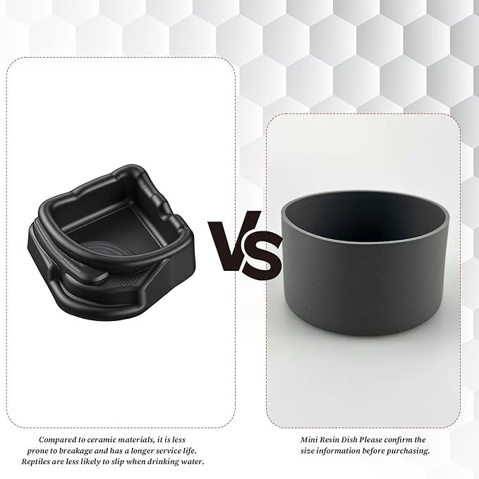 6 Pcs Spider Micro Water Bowl, Mini Resin Dish Tiny Bowl Enclosure Accessories for Tarantula, Spider, Hermit Crab, Millipede, Tiny Reptile (1.65" D, 0.59" H)