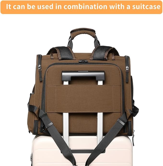 Pet Backpack Carrier for Small Dogs Medium Cats, Puppies,Breathable and Collapsible Design, Portable Travel Bag for Bearded Dragon,Rabbit Cage (Dark Brown, Small)