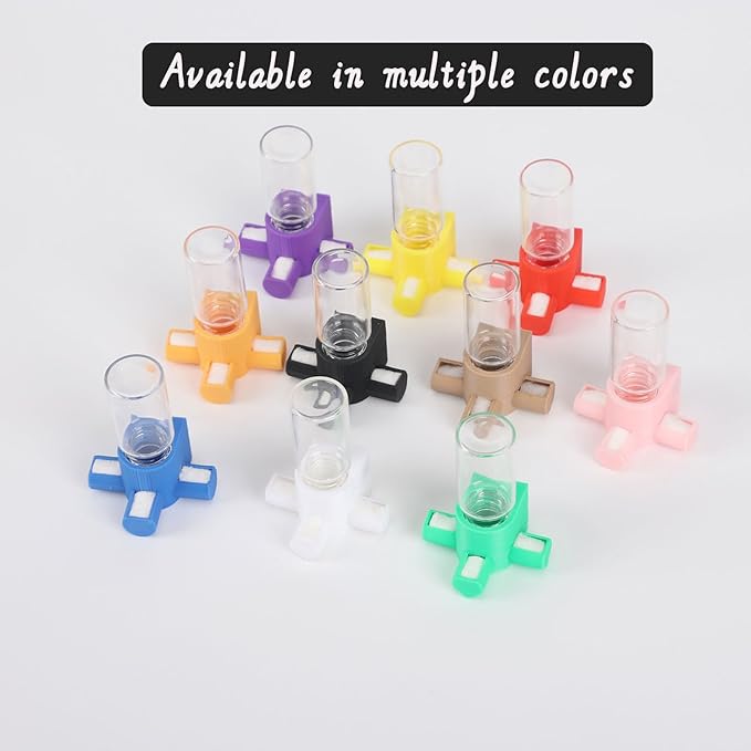 Jumping Spider Water Dispenser, Magnetic Hanging Feeder,Suitable for Jumping Spiders,Tarantulas, Praying Mantises,Arboreal Animals, and Other Small Animal Enclosure Accessories,5ML (Black)