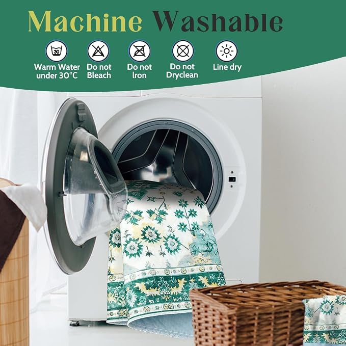 Washable Pee Pads for Dogs, 2 Pack Reusable Puppy Training Pads 24"x18" Super Absorbent Waterproof Dog Training Pads, Non-Slip Potty Pads, Whelping Pads Litter Mat Green Medallion