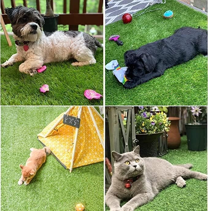 Dog Grass Pad,51.1x31.8In Fake Grass for Dogs,Artificial Grass for Dogs Potty Pee Pad Training Indoor Outdoor