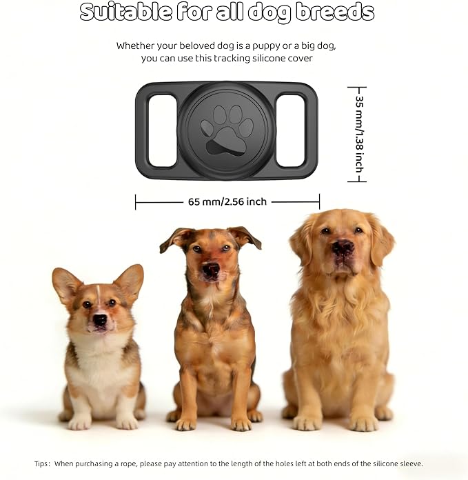 GPS Collar for Dogs,Pet Tracker (Android Only) Smart tag,Waterproof Compatible with Google Find My,No Monthly Fee,Advanced Tracking Solution Smart Collar for Pet Safety Ideal Small Large Dogs