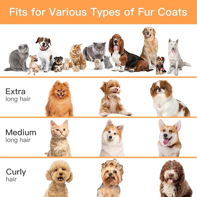 Fixr Pet Grooming Vacuum & Dog Hair Vacuum, 12000Pa Powerful Pet Grooming Kit with 2L Large Dust Cup, Low Noise Dog Vacuum for Shedding Grooming Hair, 3 Suction Levels, 5 Grooming Tools