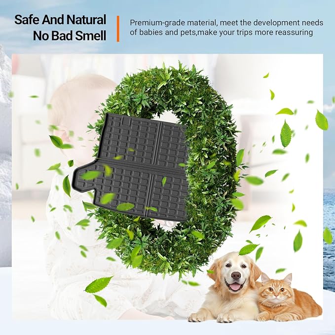 powoq Cargo Liner Compatible with 2023-2026 Honda HRV Car Trunk Mat TPE Cargo Mat Replacement for 2023-2026 Honda HRV Accessories