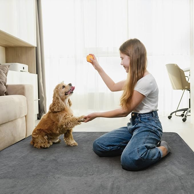 LOOBANI Washable Pee Pads for Dogs, 2 Pack Fast Absorbent Dog Mats,41"x41" | Leak-Proof and Non-Slip Reusable Puppy Pads, Machine Washable, Whelping Pads for Crate, Playpen, Incontinence, Housebreaking