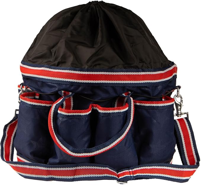 Jeffers Poplar Head Grooming Bag – Horse Grooming Organizer Tote with Pockets for Brushes, Tools, Clippers, Shampoo, Detangler – Stable Barn Kit Carrier for Horses, Pets, Livestock, Allegiance