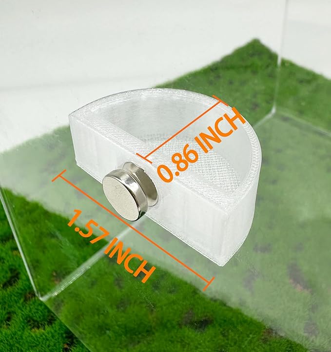 3 PCS Jumping Spider Feeding Dish, Tiny Food Dishes Water Dish for Jumping Spider, Tarantula and Other Small Pets, Half Round