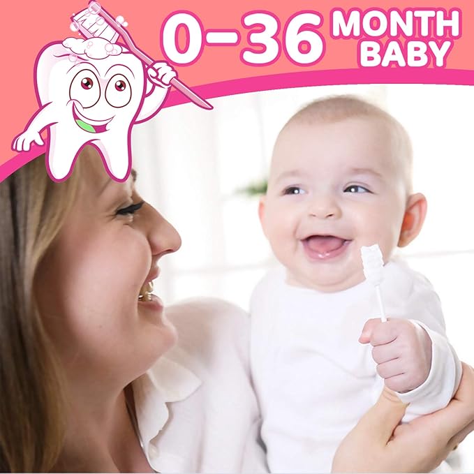 102PCS Baby Tongue Cleaner, Newborn Baby Oral Cleaner, Disposable Infant Gum Cleaner, Gauze Dental Care for 0-36 Months + 1 Finger Toothbrush with Case
