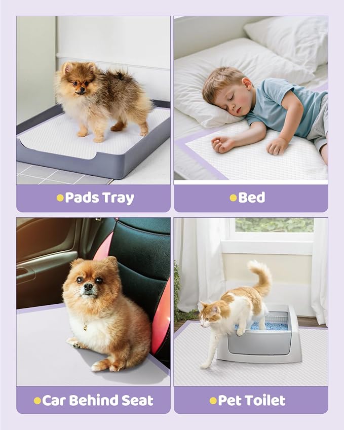 iweepet 36"x36" 4XL Lavender Scented Disposable Dog Pee Pads, 30 Count | Extra Large Puppy Training Pads with 6-Layer Super Absorbent Protection, Leakproof Puppy Pads for Large Dogs & Senior Pets