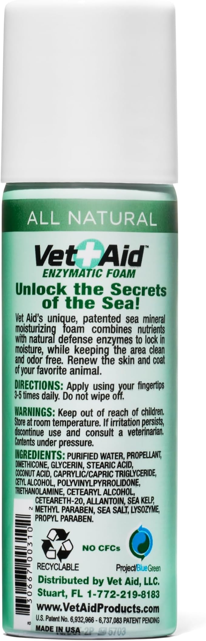 Animal Wound Care Foam - Liquid Bandage for Dogs, Cats & More - Pet Wound Care Supplies - Supports Insect Bites, Acne, Hot Spots & More for Pets - 2 oz