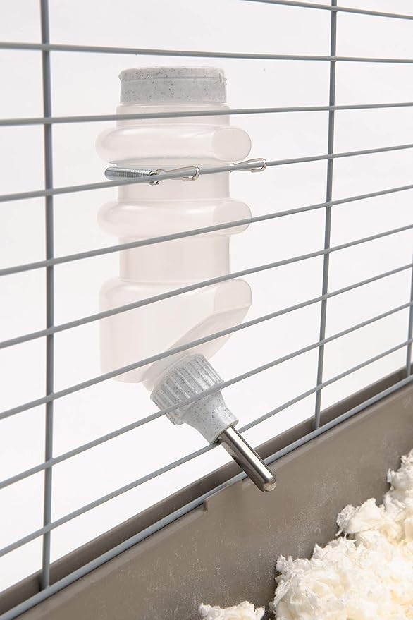 Lixit® Top Fill No Drip Water Bottles for Rabbits, Ferrets, Hamsters, Guinea Pigs, Rats, Chinchillas and Other Small Animals - Made in USA (Granite (Pack of 1), 16 Ounce)