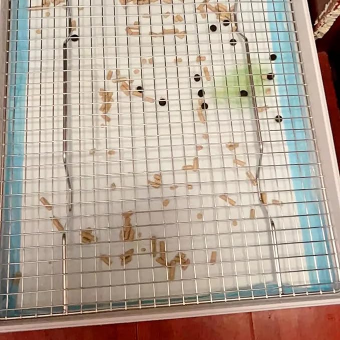 PODOO Rabbit Litter Box – Training Potty Tray for Guinea Pig & Small Pets · Spacious Grid Pan with Low Entrance, Easy-Clean & Odor-Resistant—Helps Keep a Clean Cage and Reduce Mess