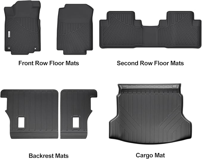 Floor Mats & Trunk Mat Fit for 2012-2016 Honda CRV,All Weather Protection TPE, Anti-Slip Floor Mats & Cargo Liner for 2012-2016 Honda CRV Accessories