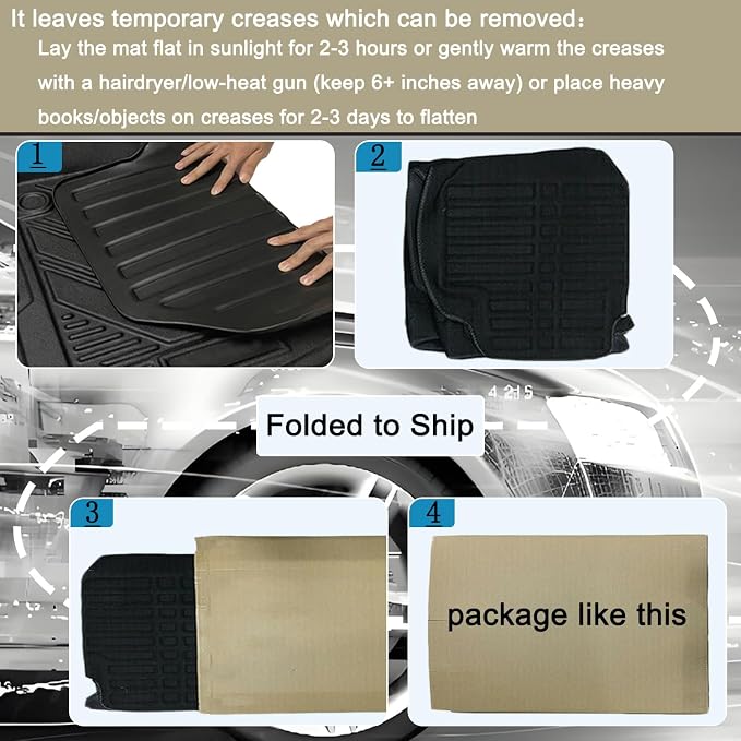Floor Mats & Cargo Liners Compatible with 2019-2025 Toyota RAV4,All Weather Protector Waterproof Durable Anti-Slip Odorless Custom-fit Front Rear Rows Back Trunk Tray Full Set Carpet Liner