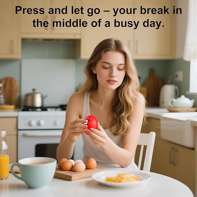 Egg Cracker, Silicone Egg Shell Opener, Cute Egg Shaped Design, Opens Eggs with Ease, A Little Happiness Boost for Your Kitchen (3, Mixed Colors)