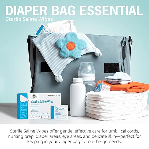 Hygea C22370 Sterile Saline Wipe, 6" x 4", 24/bx