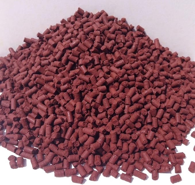 Aquatic Foods Inc. Beef Heart 1/8" x 5/16" Sinking Bits for Discus, Cichlids, Carnivores, Plecos, Catfish, Shrimp, Snails, All Community Tropical Fish...1/4-lb