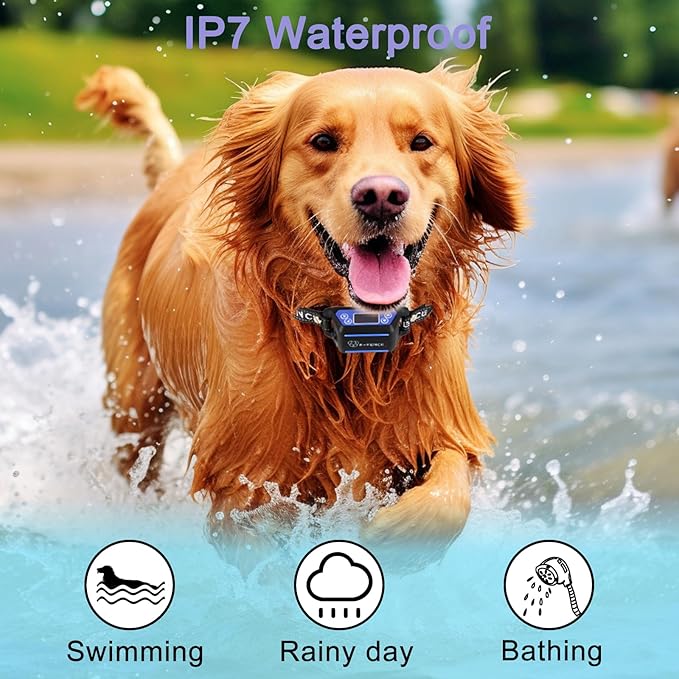 Wireless GPS Dog Collar Fence – Invisible Electric Containment System, No Monthly Fee, Adjustable Beep, Vibration & Static. 48H Waterproof Rechargeable Collar for Backyard Escape Prevention & Camping