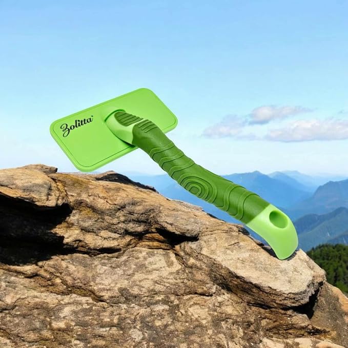 Small Green Grooming Fluffing Brush for Dogs Doodle Poodle Small Dogs