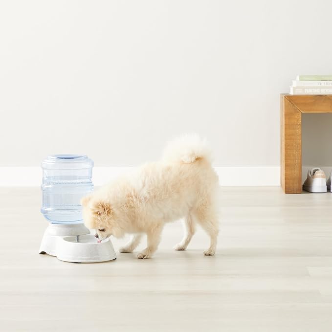 Amazon Basics Gravity Pet Water Dispenser for Cat and Dog, Easy to Clean, 135.3fl.oz Capacity, Small