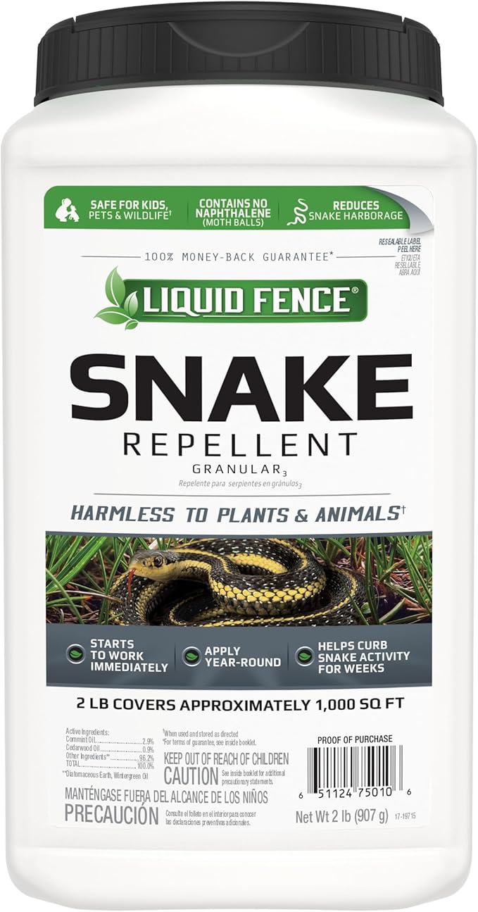 Liquid Fence Snake Repellent Granular, 2-Pound, 6-Pack, Plain