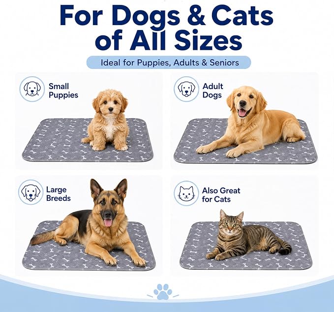 NovaPaw Pup Pad with Pheromones, Reusable Puppy Pads Washable for Dogs & Cats,Washable,Durable Leak-Proof & Anti-Slip Pet Training Pads for Home & Trave