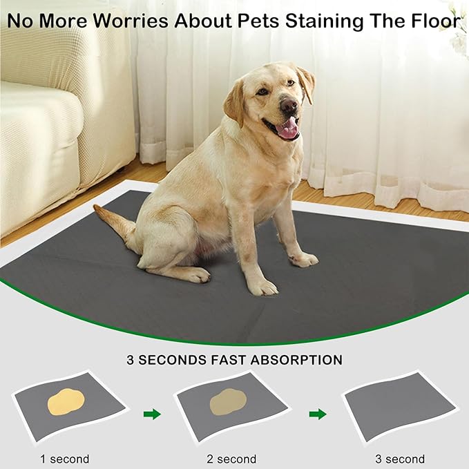 Extra Large 54"x37" 25 Pcs Odor-Control Super Absorbency Charcoal Pee Pads for Dogs,Leak-Proof Pet Training Pee Pads,Thicken Disposable Potty Pads Puppy Training Pads for Cats Rabbits