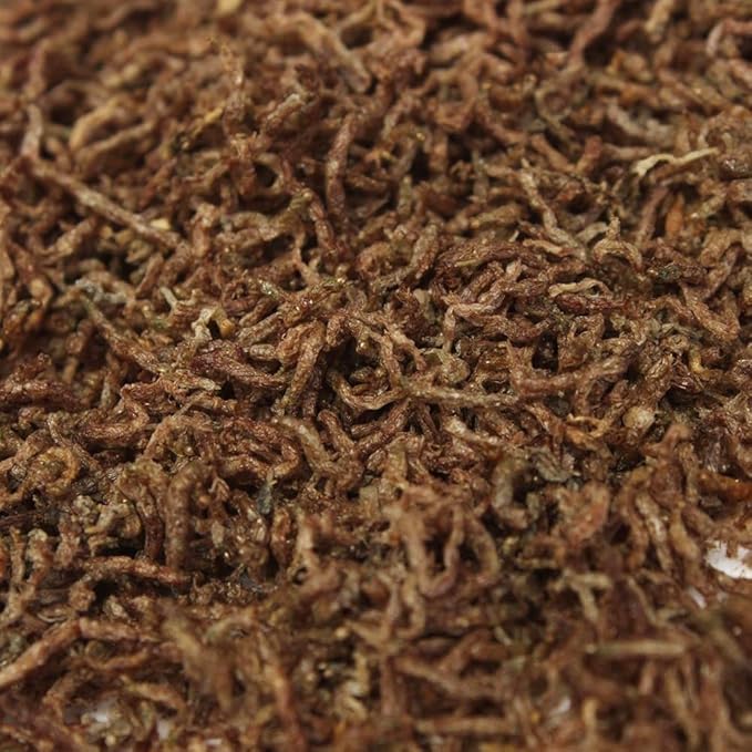 Aquatic Foods Inc. Bloodworms, Freeze Dried Fresh Grade A Floating Bloodworms for All Tropical Fish, Bettas, Discus, Cichlids, Community Fish, Turtles, Carnivores. Shipped from Calif...2-lbs