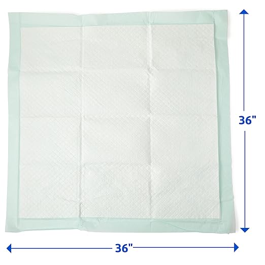Medline Bed Pads Disposable Adult, Heavy Duty Chux Pads, 36x36, 5 Count, Incontinence Bed Pads for Adults, Chucks Underpads Extra Large, Disposable Bed Pads for Incontinence, Pee Pads