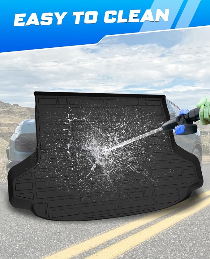 Sunsdrew Trunk Cargo Liner for Honda HR-V 2023-2026 (Included Hybrid), Rear Cargo Mat Trunk Mat for HRV Accessories All Weather Protection TPE Rubber Raised Edge