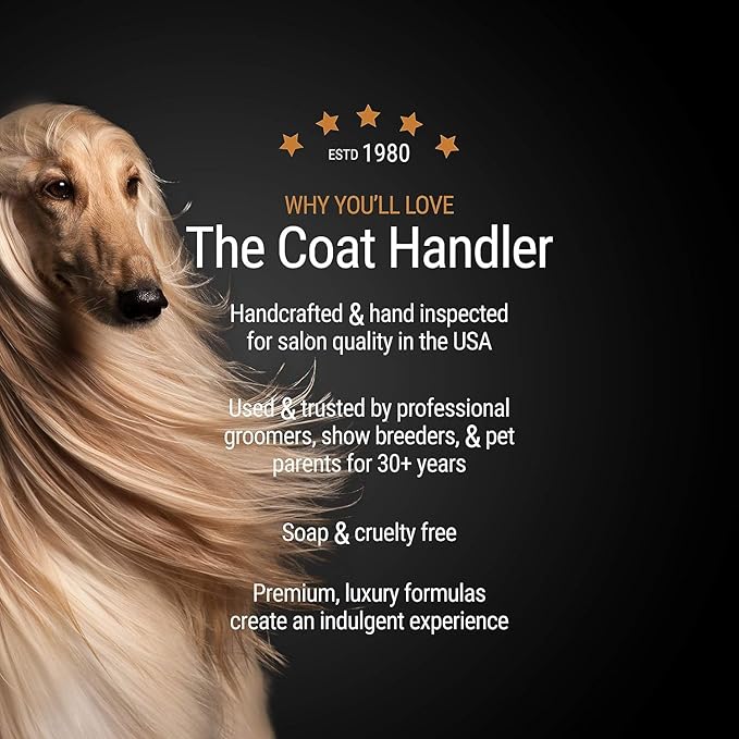 The Coat Handler Hypoallergenic Dog Shampoo - All Natural Ingredients, for Pets with Sensitive Skin, Hypoallergenic, 5 to 1 Concentration, Non-Scented (16 oz)