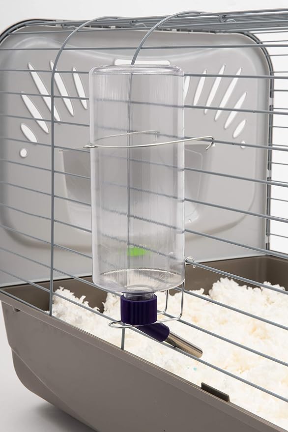 Lixit Standard Cage Water Bottles for Rabbits, Ferrets, Guinea Pigs, Hamsters, Rats, Mice and Other Small Animal's (32 Ounce, Clear)