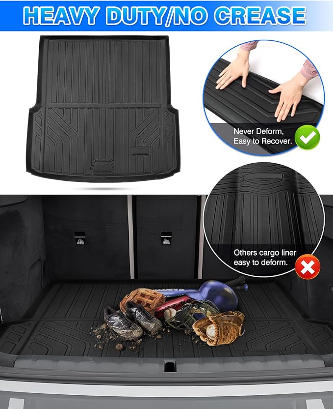 Cartist Cargo Liner for BMW I4 eDrive35 / eDrive40 / xDrive40 / M50 2022-2026 Trunk Mat, All Weather Cargo Mat for i4 Accessories, Heavy Duty Car Mats, Car Accessories